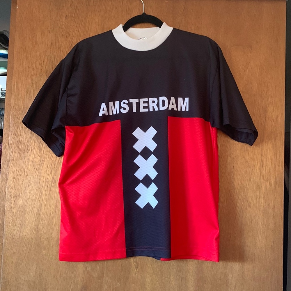 Amsterdam soccer jersey size medium.